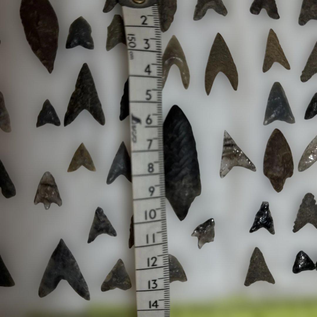 石製矢じりコレクション 縄文　やじり　矢尻　石器