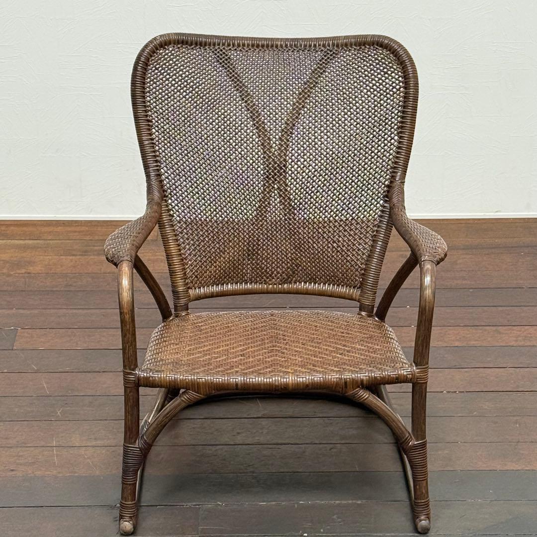 H22C12 展示品 ヤマカワラタン 山川ラタン 楽々イス CL-067 籐