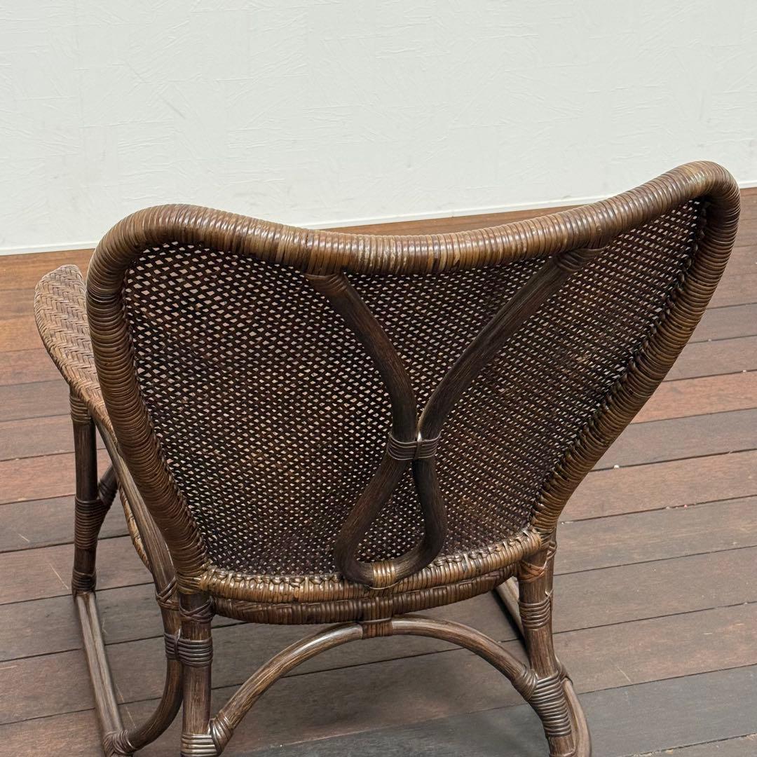 H22C12 展示品 ヤマカワラタン 山川ラタン 楽々イス CL-067 籐