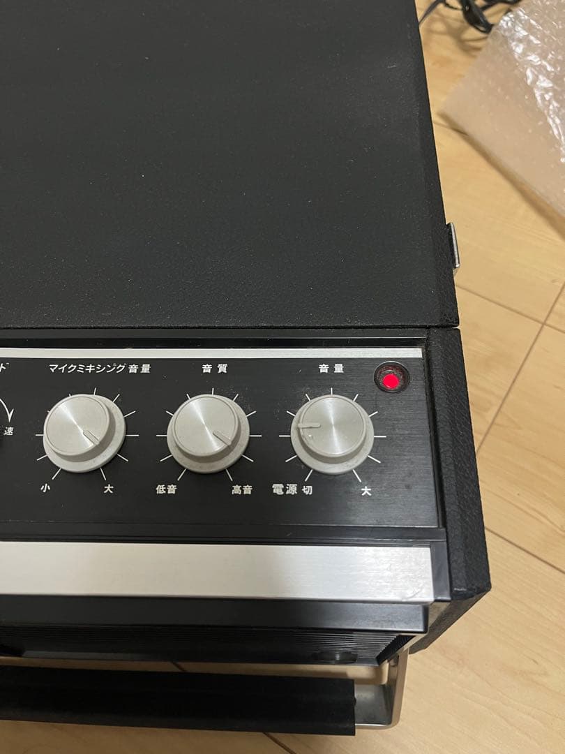 (k) COLUMBIA G-P20 カセット・レコードプレーヤー　昭和レトロ