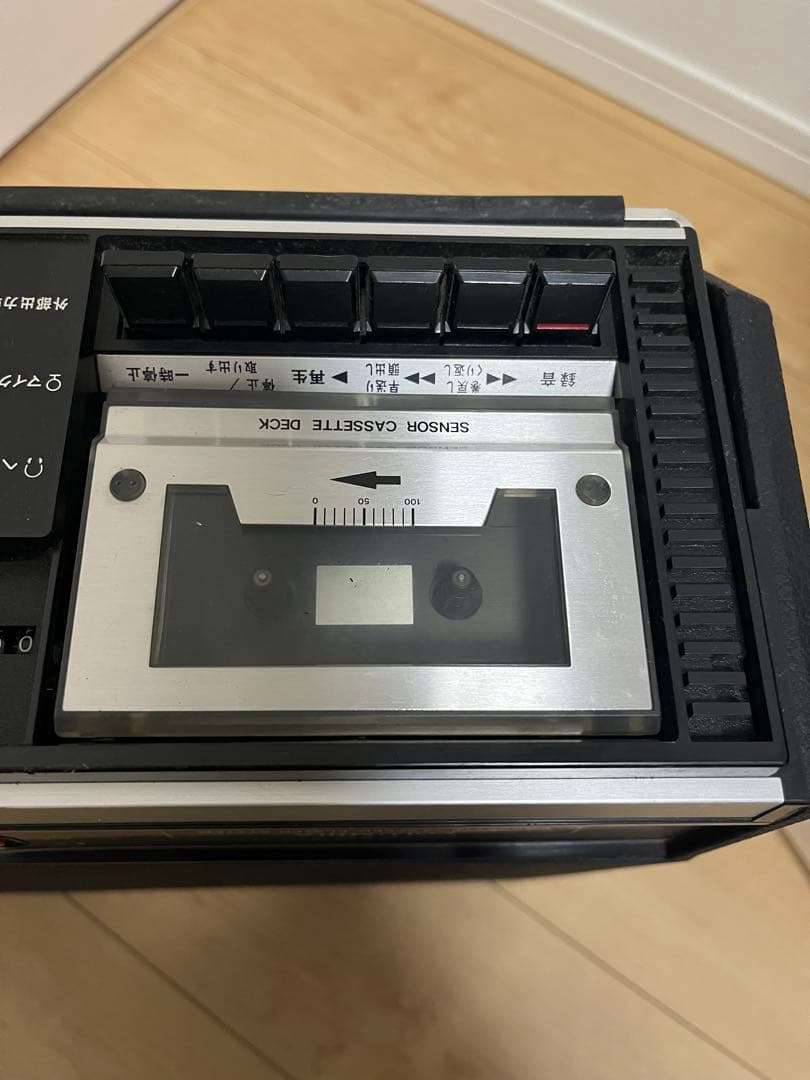 (k) COLUMBIA G-P20 カセット・レコードプレーヤー　昭和レトロ