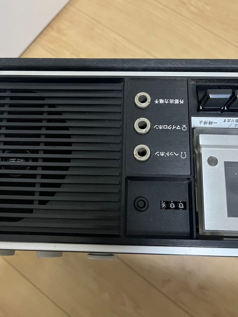 (k) COLUMBIA G-P20 カセット・レコードプレーヤー　昭和レトロ