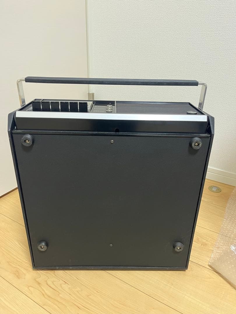 (k) COLUMBIA G-P20 カセット・レコードプレーヤー　昭和レトロ