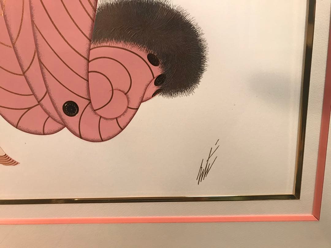 エルテ　「モダンハーレムⅡ」　シルクスクリーン　刷り込みサイン・エディション有り