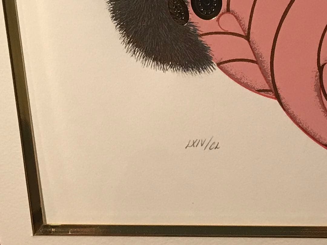 エルテ　「モダンハーレムⅡ」　シルクスクリーン　刷り込みサイン・エディション有り