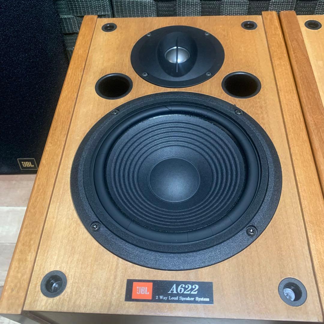 JBL ボックス型スピーカー A622 ペア ウッド調 ジャンク品