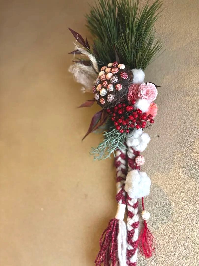 大きな蓮の花ちりめん細工