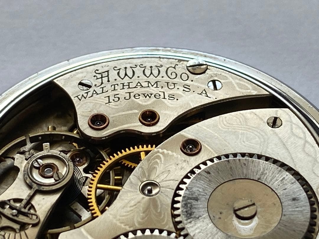 骨董　WALTHAM 懐中時計　アンティーク　くさり付き