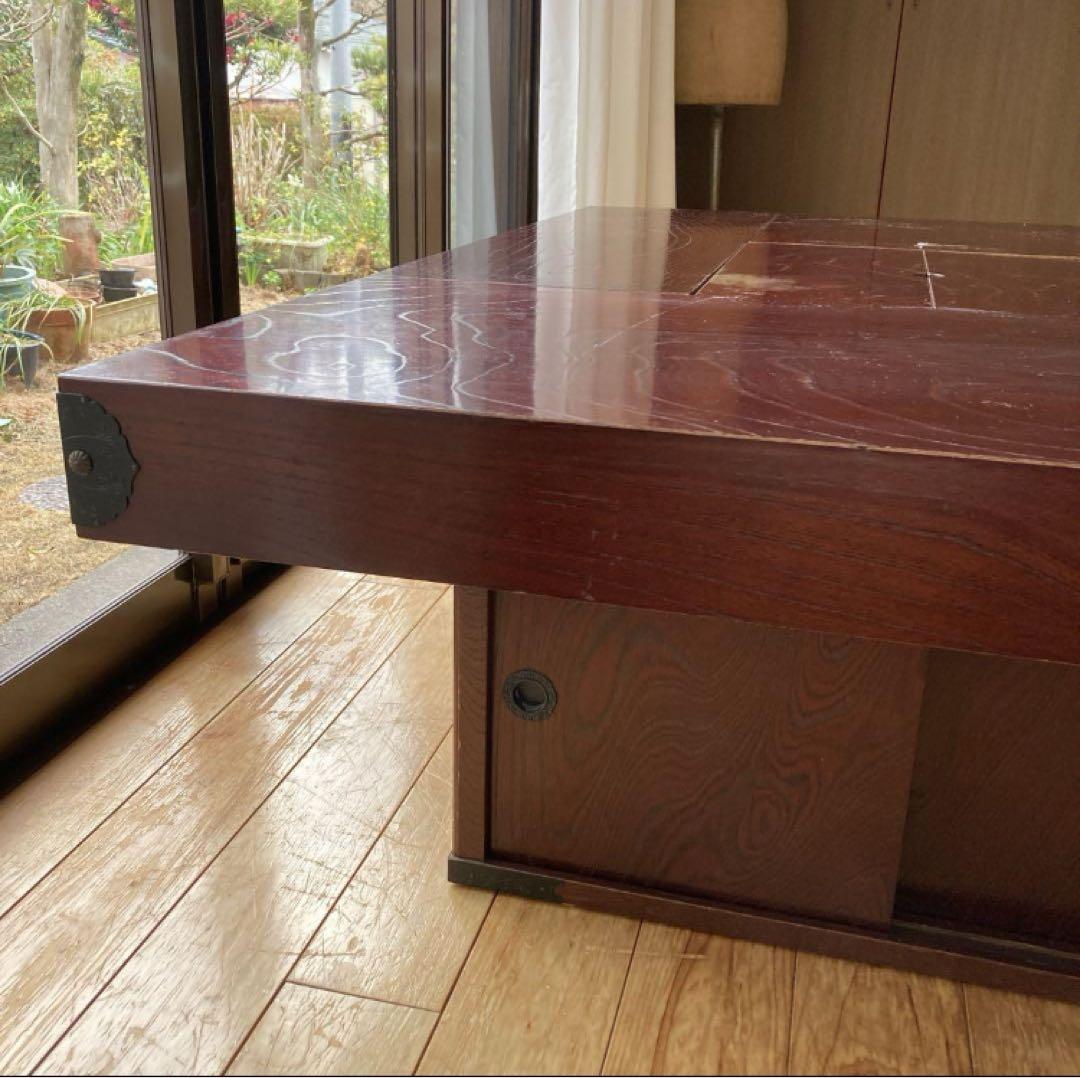 座卓 W120×D90×H40 天板厚9cm 囲炉裏　火鉢テーブル