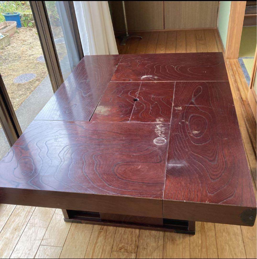 座卓 W120×D90×H40 天板厚9cm 囲炉裏　火鉢テーブル