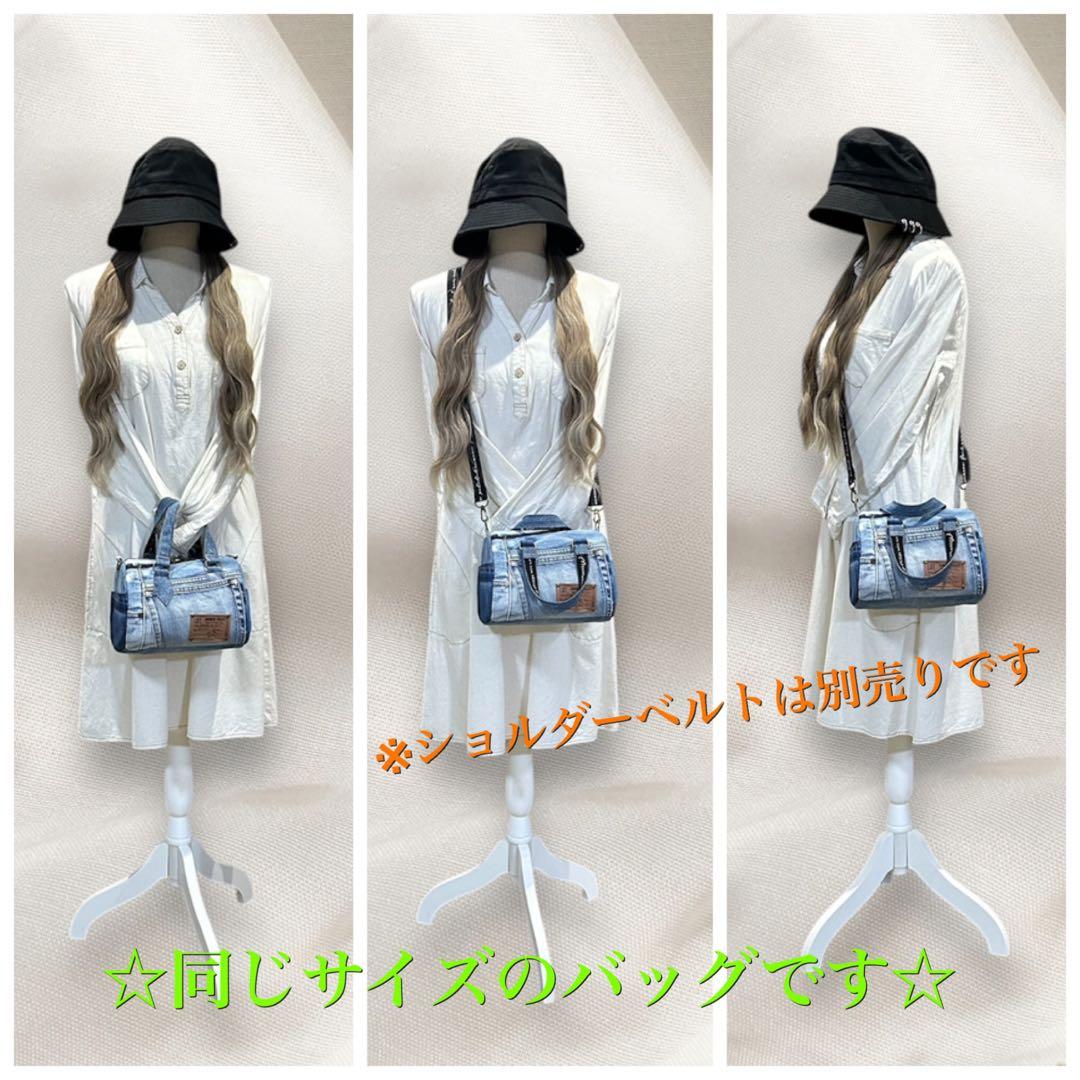 ☆デニムリメイク☆ミニボストンバッグ❥ハンドメイド❥