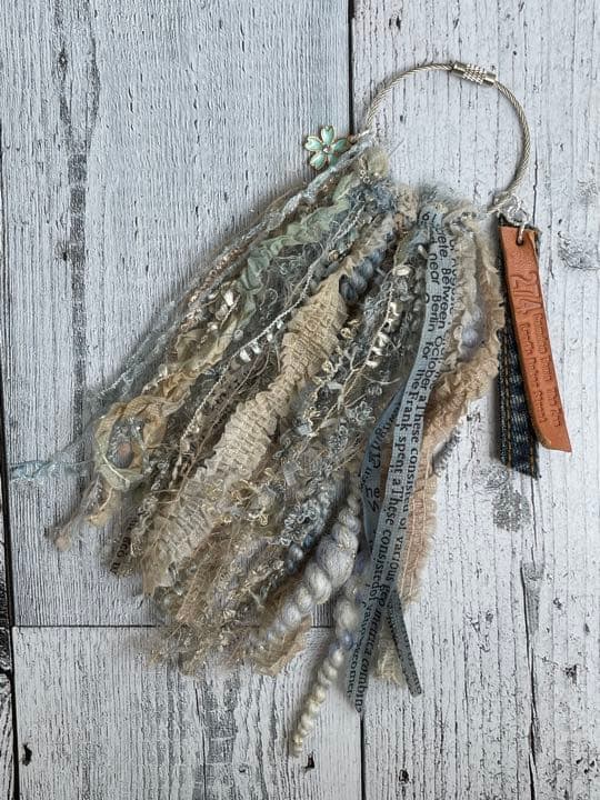 No.14デニムカラー バッグチャーム デニム革タグ