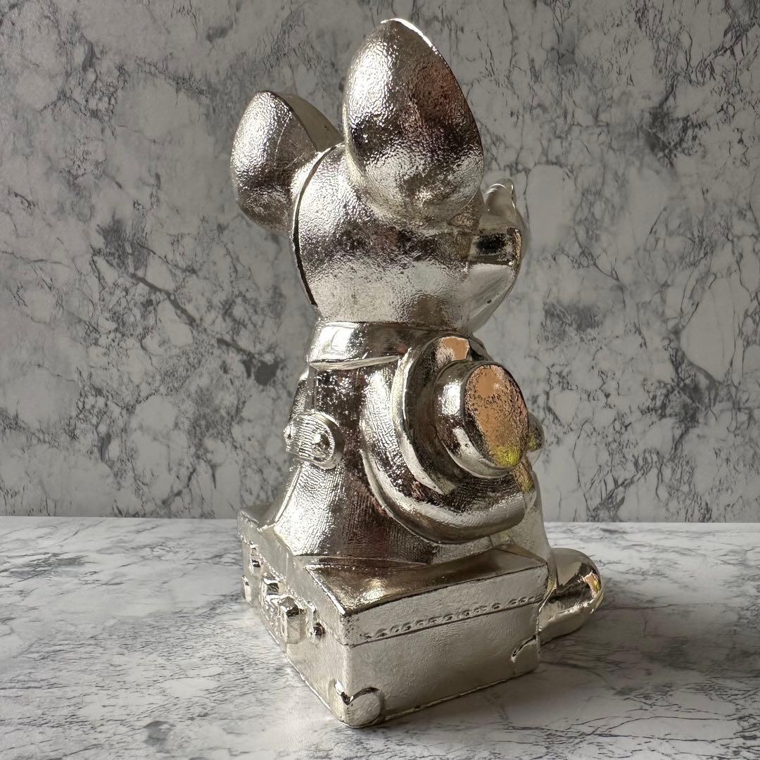 希少 ミッキーマウス メタル 貯金箱 ディズニー Disney