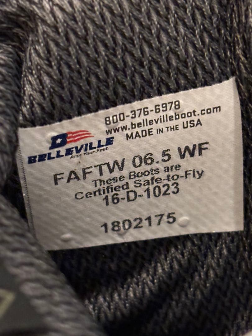 【未使用】Belleville 6.5WF ゴアテックス ブーツ ビブラムソール