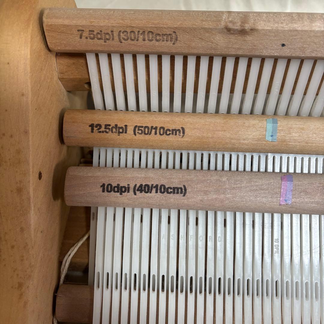 アシュフォード　卓上織り機　綜絖3枚