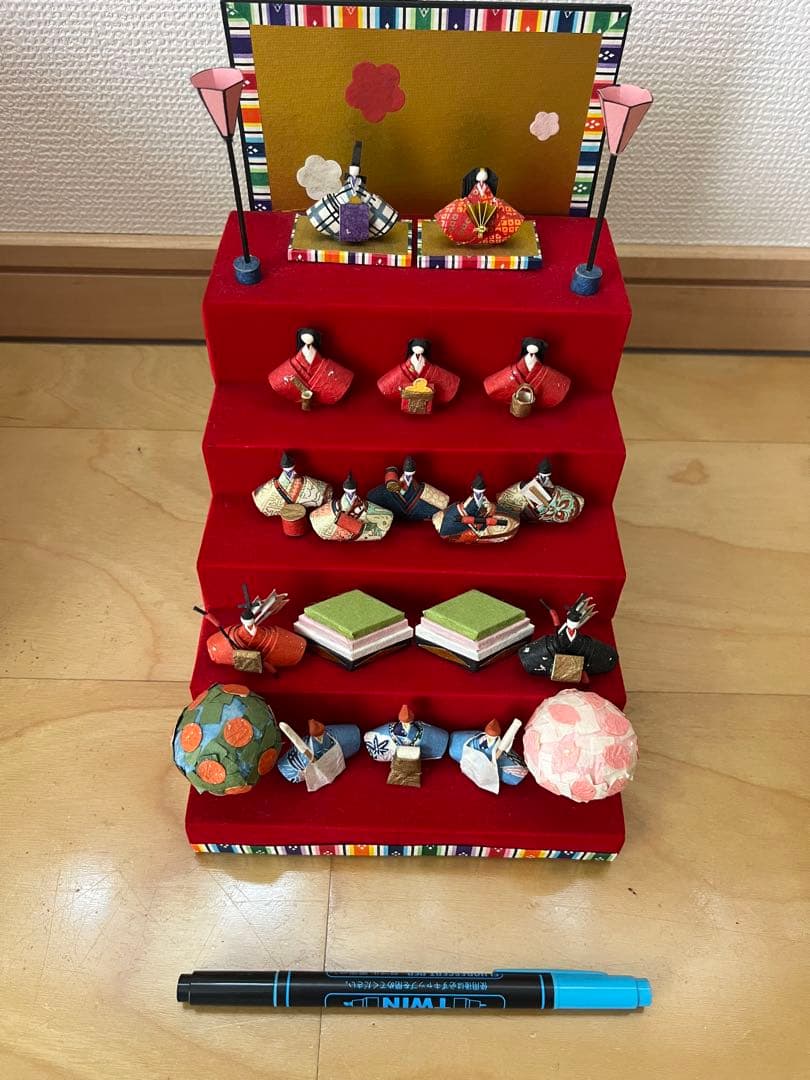 丹青堂　和紙　雛飾り　レトロ　昭和