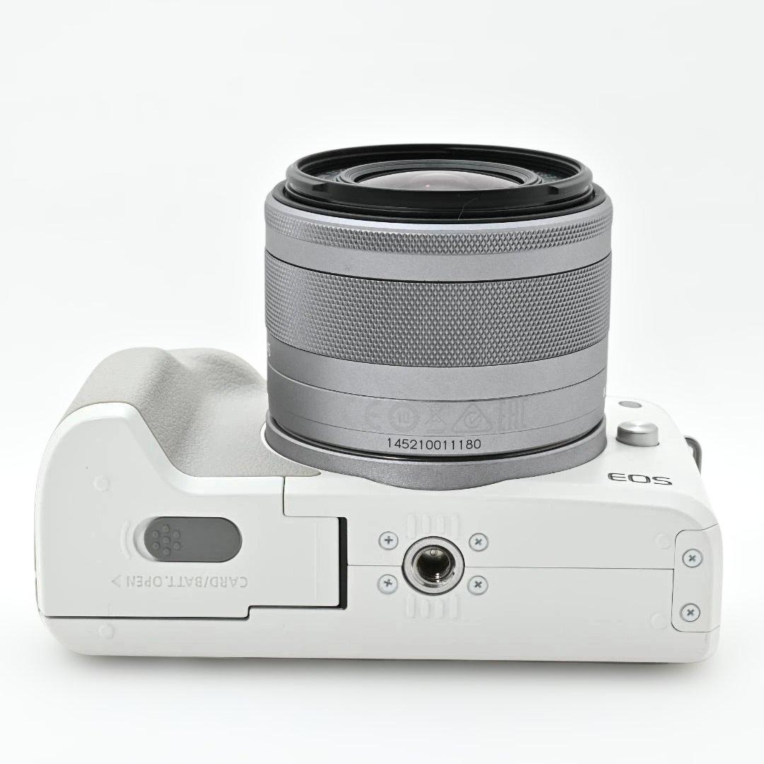 【美品】 Canon EOS Kiss M2 標準ズームレンズキット ホワイト