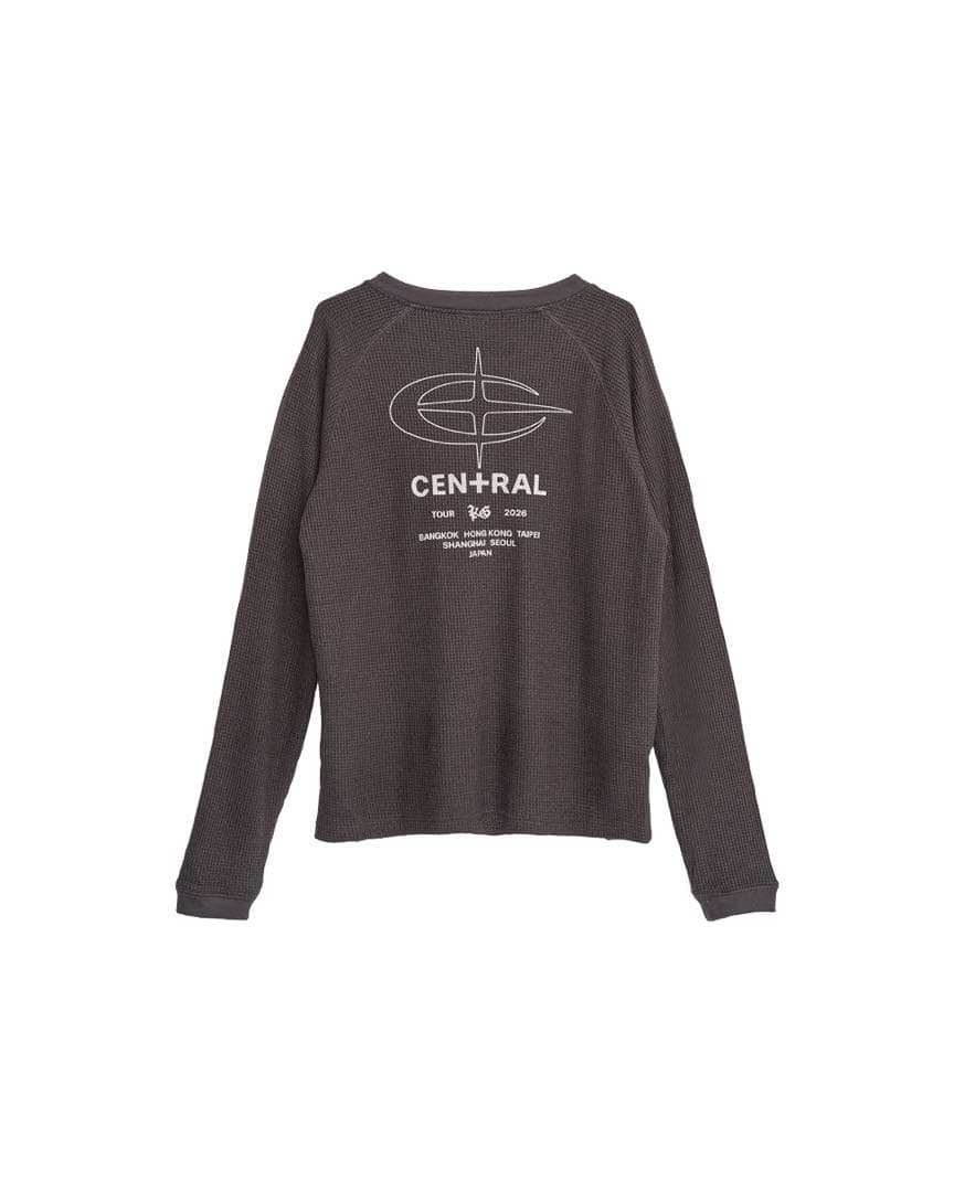 CEN+RAL WUFFLE L/S TEE チャコール L