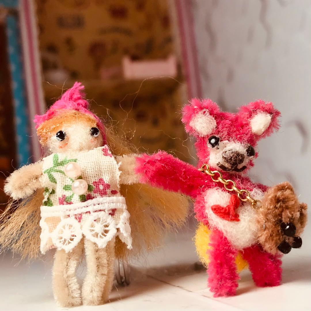 キュート♡なミニサイズの女の子とベア＊モールアート