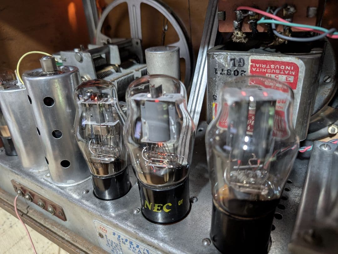 5S-16Aレトロ和風真空管ラジオbluetooth付　ナショナル