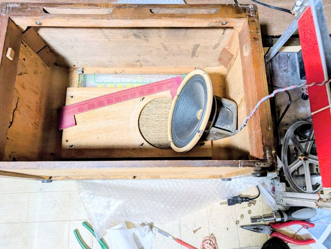 5S-16Aレトロ和風真空管ラジオbluetooth付　ナショナル