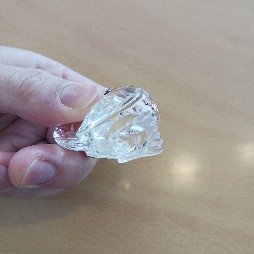 ガラス　動物　スワロフスキー　８点セット　鶏　ひよこ　ハリネズミ　カエル