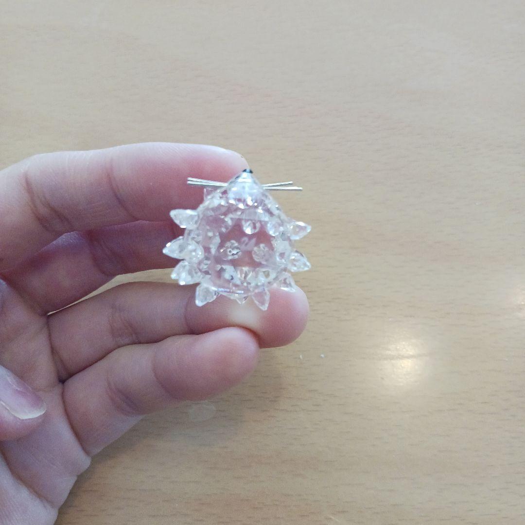 ガラス　動物　スワロフスキー　８点セット　鶏　ひよこ　ハリネズミ　カエル