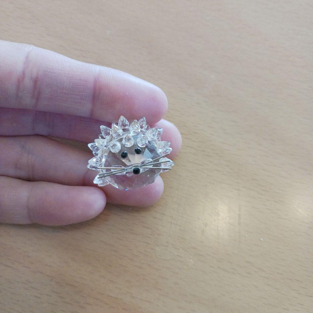 ガラス　動物　スワロフスキー　８点セット　鶏　ひよこ　ハリネズミ　カエル