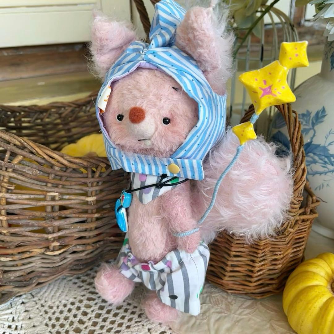 魔法使い星リス アーティストベア 海外作家様 ハンドメイド ぬいぐるみ