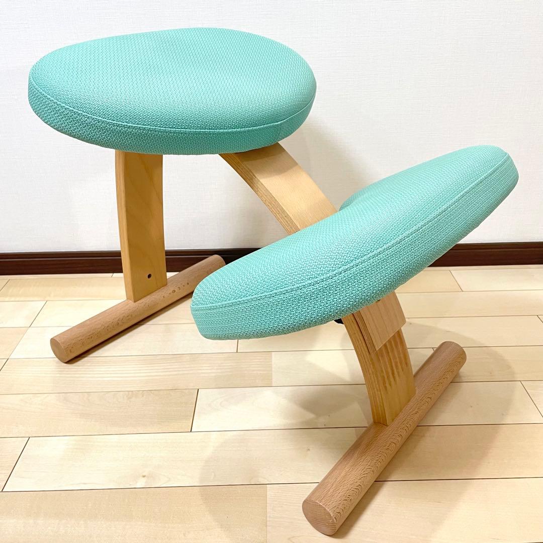 バランスラボ バランスチェア バランスイージー ライトグリーン 中古美品