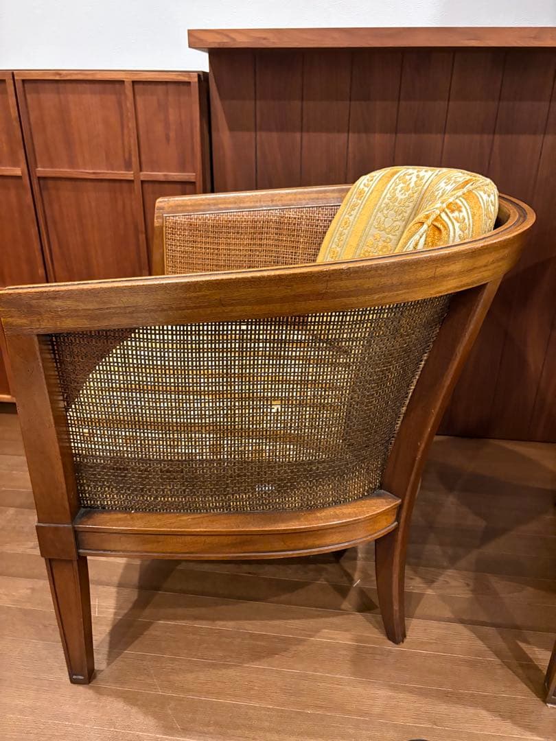 2脚　DREXELHERITAGE ケインバック ラタン ドレクセルヘリテイジ