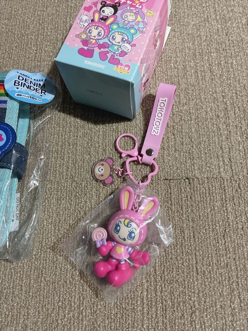 新品ナルミヤ×オリンピア♡デニムバインダー、シークレットキャラチャーム2点セット