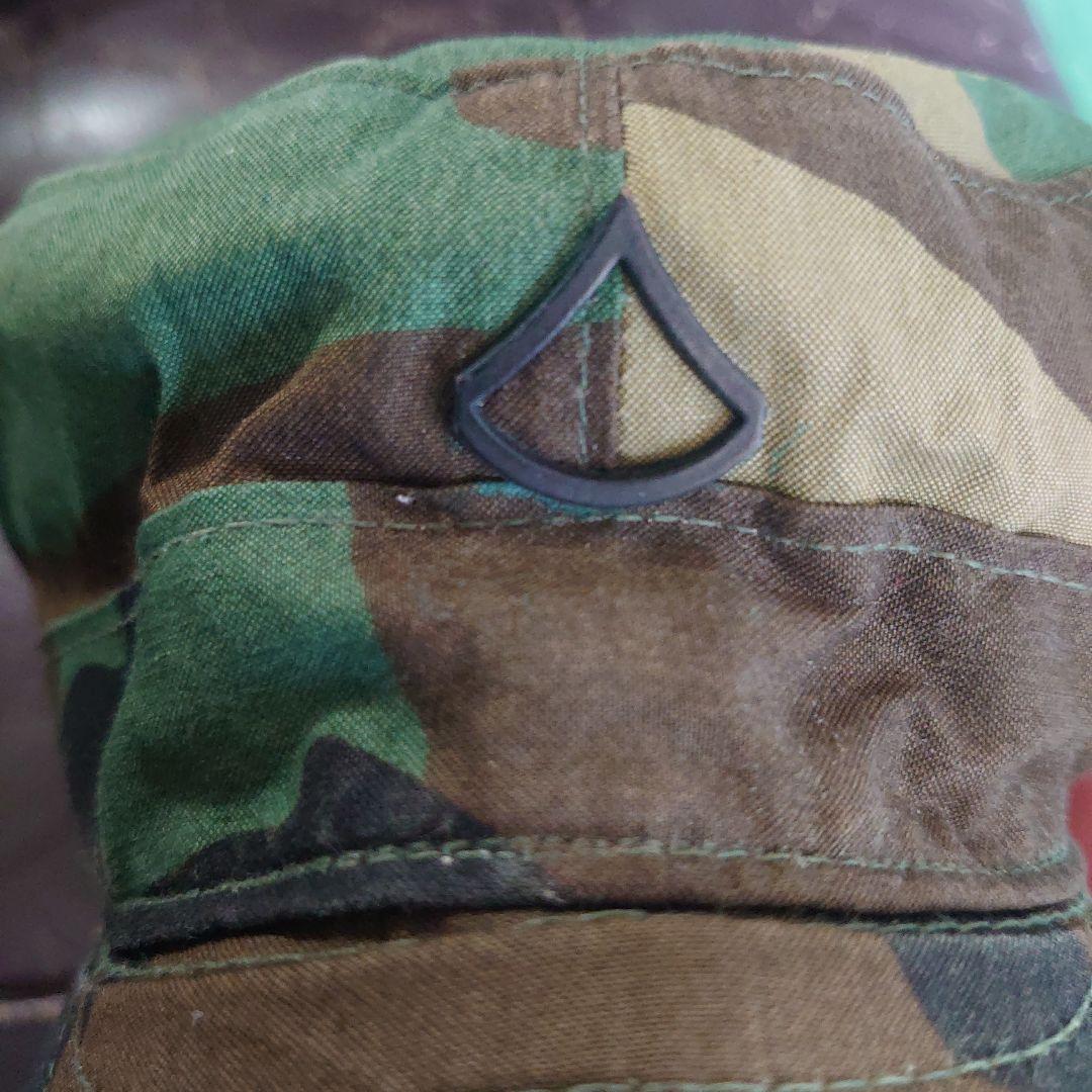 アメリカ米軍　キャップ　ミリタリー　激レア品　上等兵　略称付　冬季使用