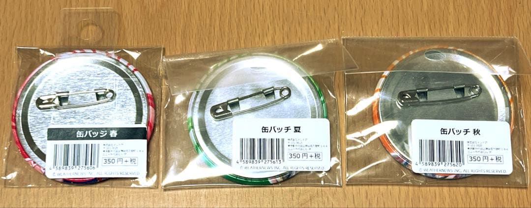 ウェザーロイド 缶バッジ 3個セット