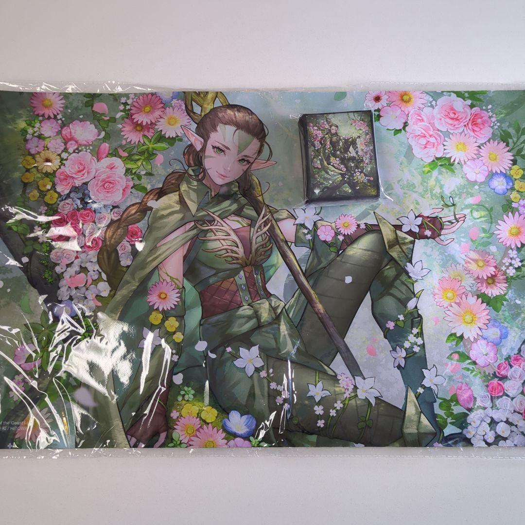 復活した精霊信者、ニッサ プレイマット スリーブ　セット　MTG