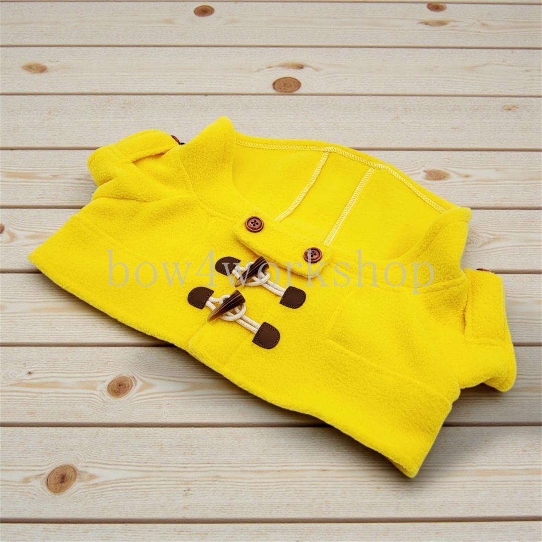 ラボット服／ハンドメイド ダッフルコート（イエロー）