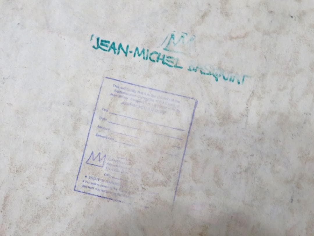 ジャン ミシェル バスキア 1983年 COA付属 ミクストメディア