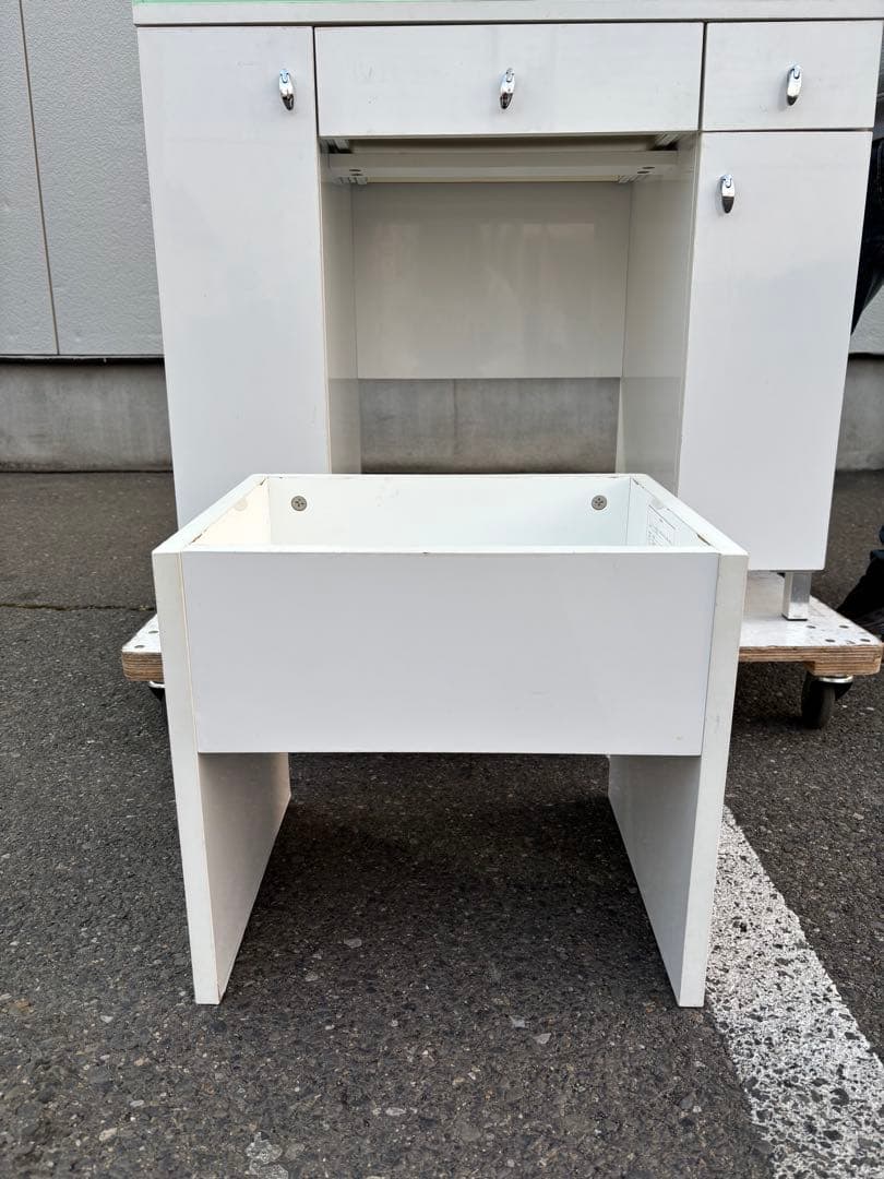 NITORI ニトリ リョウソデドレッサー コナ スツール付き