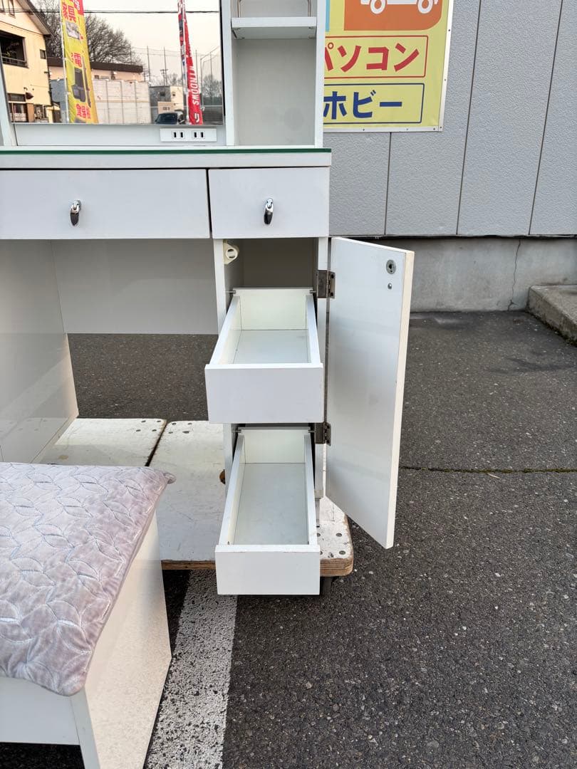 NITORI ニトリ リョウソデドレッサー コナ スツール付き