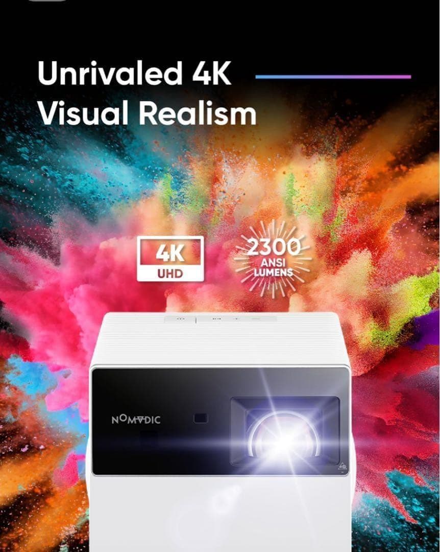 【未開封】NOMVDIC P1000 4K 短焦点 ホームプロジェクター