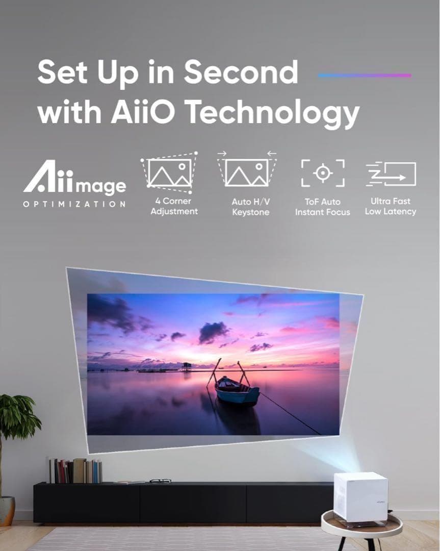 【未開封】NOMVDIC P1000 4K 短焦点 ホームプロジェクター