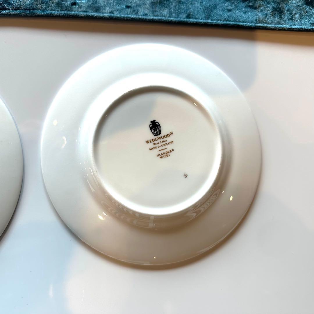ウェッジウッドユーランダー パウダーターコイズ デザート皿15cm磁器5枚