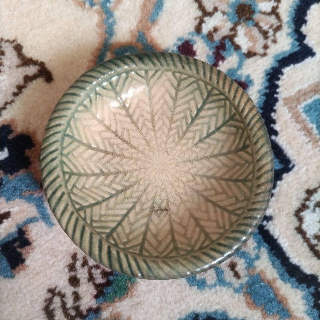 ★ 庸八焼 小皿 豆皿 5枚セット 5客組 時代 骨董 珉平焼