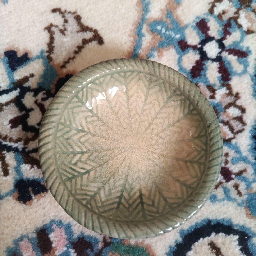 ★ 庸八焼 小皿 豆皿 5枚セット 5客組 時代 骨董 珉平焼