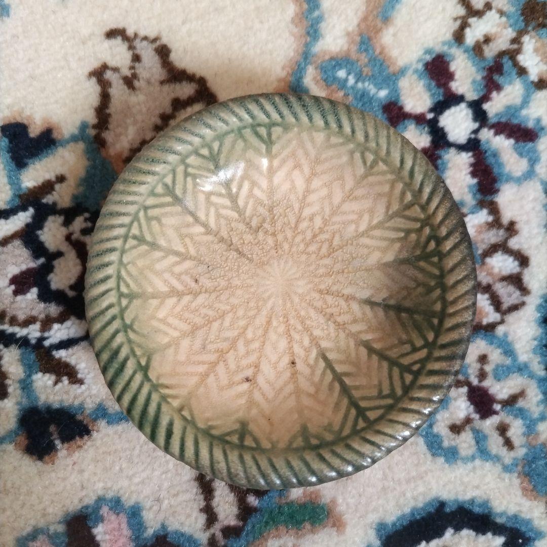 ★ 庸八焼 小皿 豆皿 5枚セット 5客組 時代 骨董 珉平焼