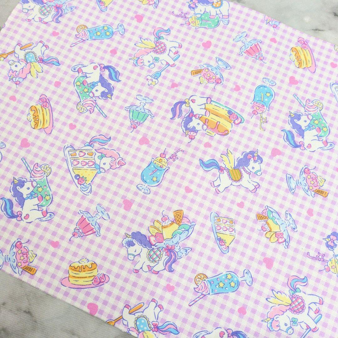 ２５×３５cmランチョンマット♡四枚♡ハンドメイド♡ミニユニコーン