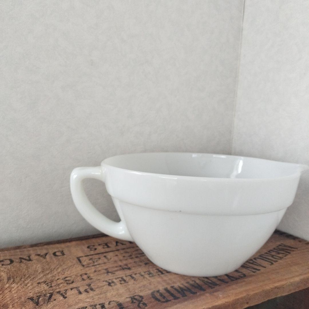 【美品】ファイヤーキング　ビンテージ 白　ホワイト　バターボウル