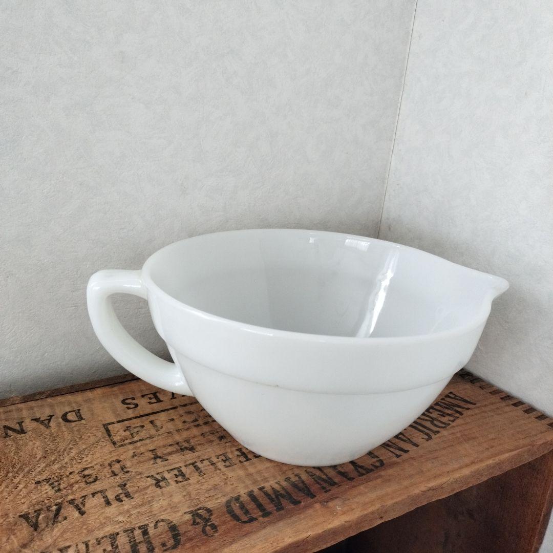 【美品】ファイヤーキング　ビンテージ 白　ホワイト　バターボウル