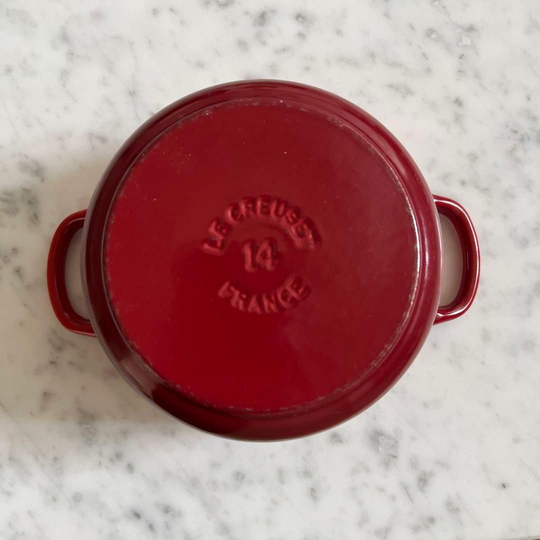 ル・クルーゼ Le Creuset ココットロンド 14cm&ラムカン2個セット