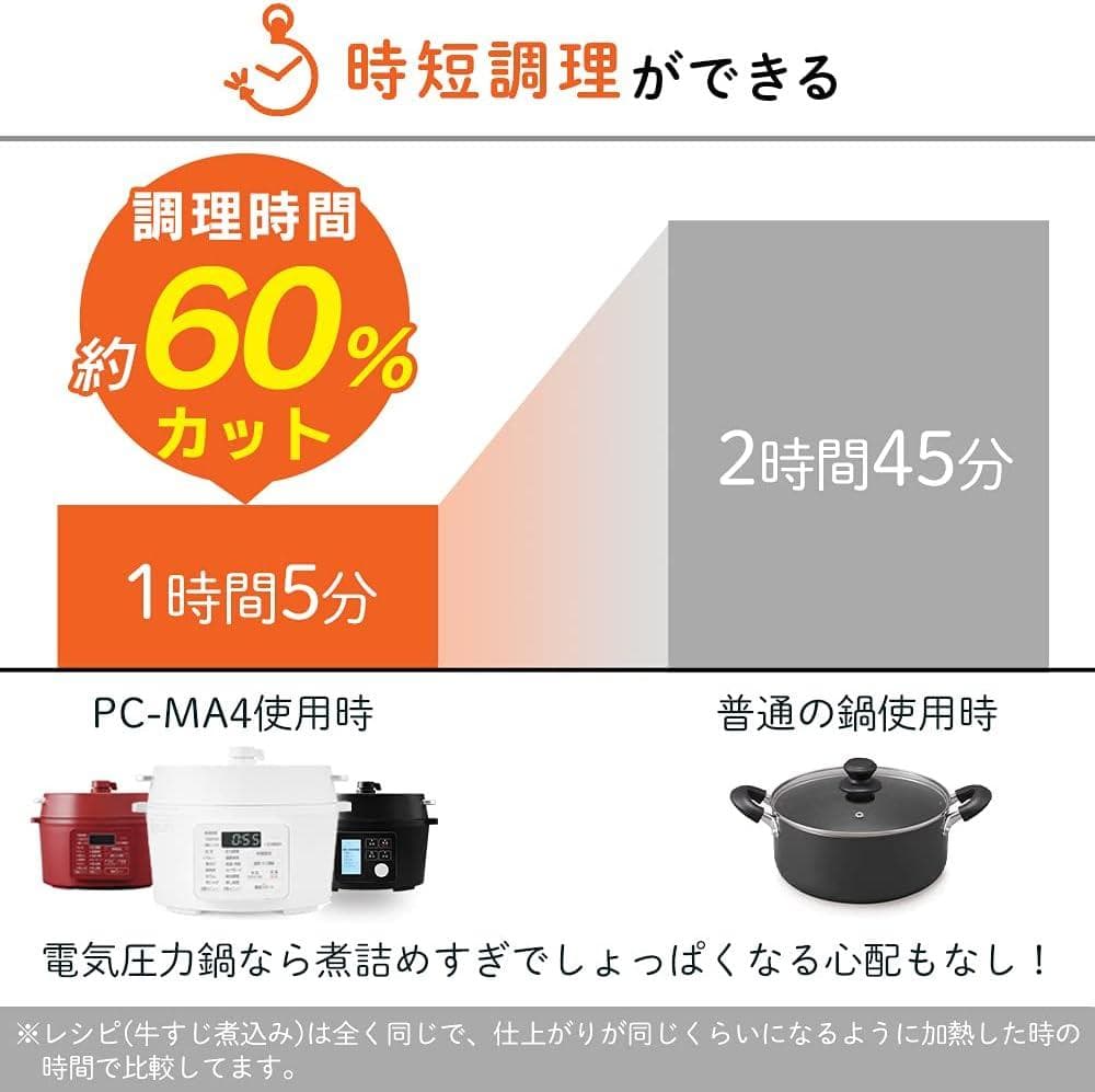 アイリスオーヤマ 電気圧力鍋 PMPC-M4A-B